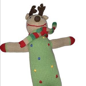 Hanna Andersson reindeer knit plush toy